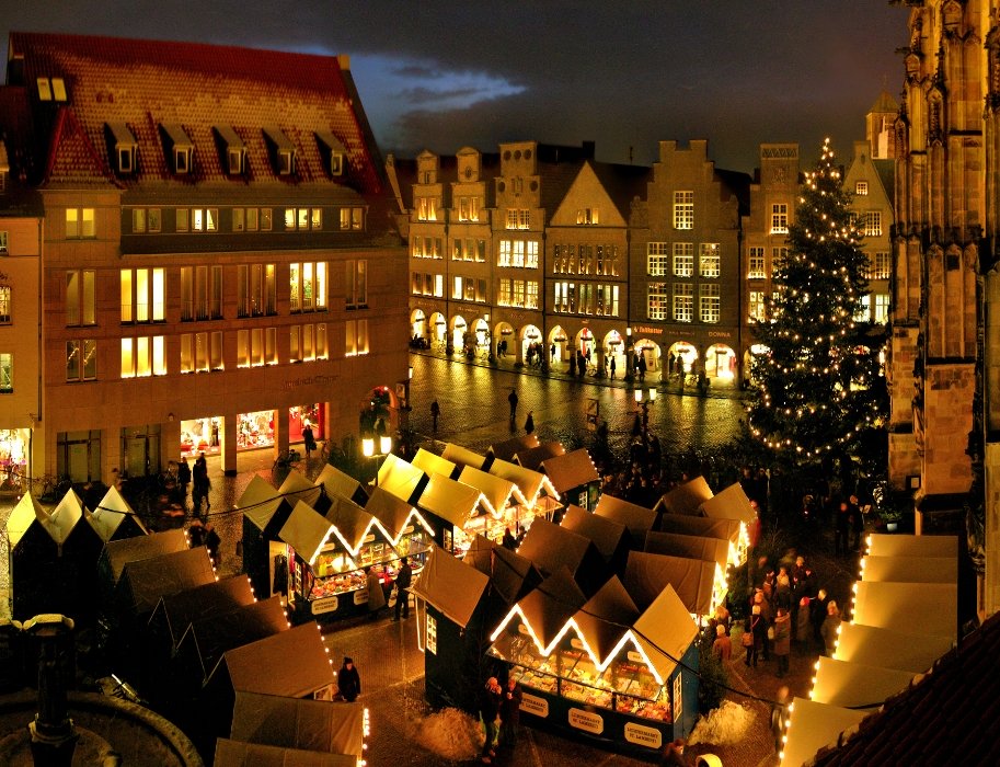 Münsteraner Weihnachtsmarkt mit den jungen Erwachsenen